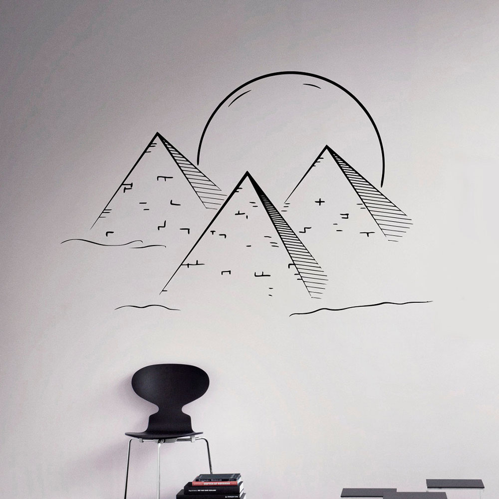 Egyptian Pyramids Wall Decal S - Office Furniture Egypt ulasan dan harga
