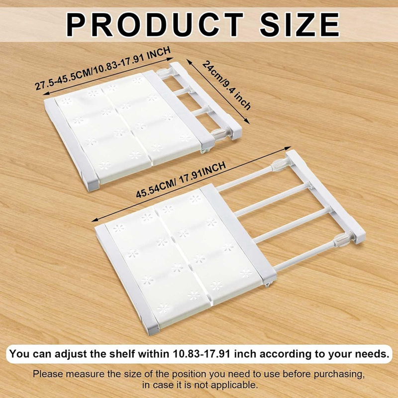4 Pcs Closet Tension Shelf Rod - Locker Storage Metal ulasan dan harga