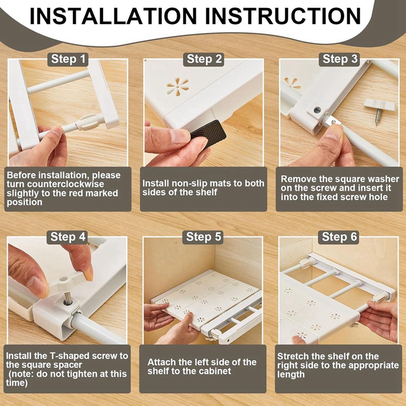 4 Pcs Closet Tension Shelf Rod - Locker Storage Metal ulasan dan harga