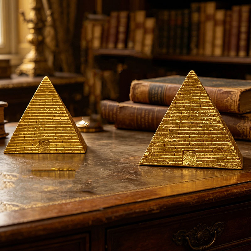 2pcs Resin Mini Egyptian Pyram - Office Furniture Egypt ulasan dan harga