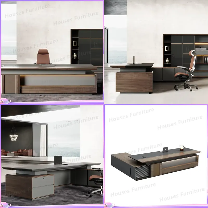 Luxury Executive Desk Solid Wo - Office Furniture And Desks ulasan dan harga