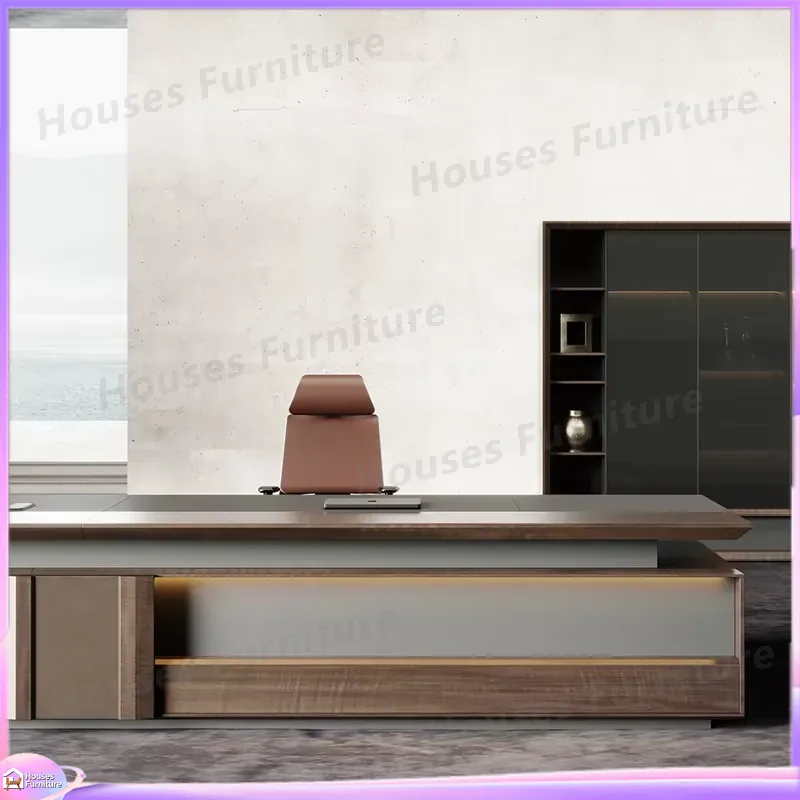 Luxury Executive Desk Solid Wo - Office Furniture And Desks ulasan dan harga
