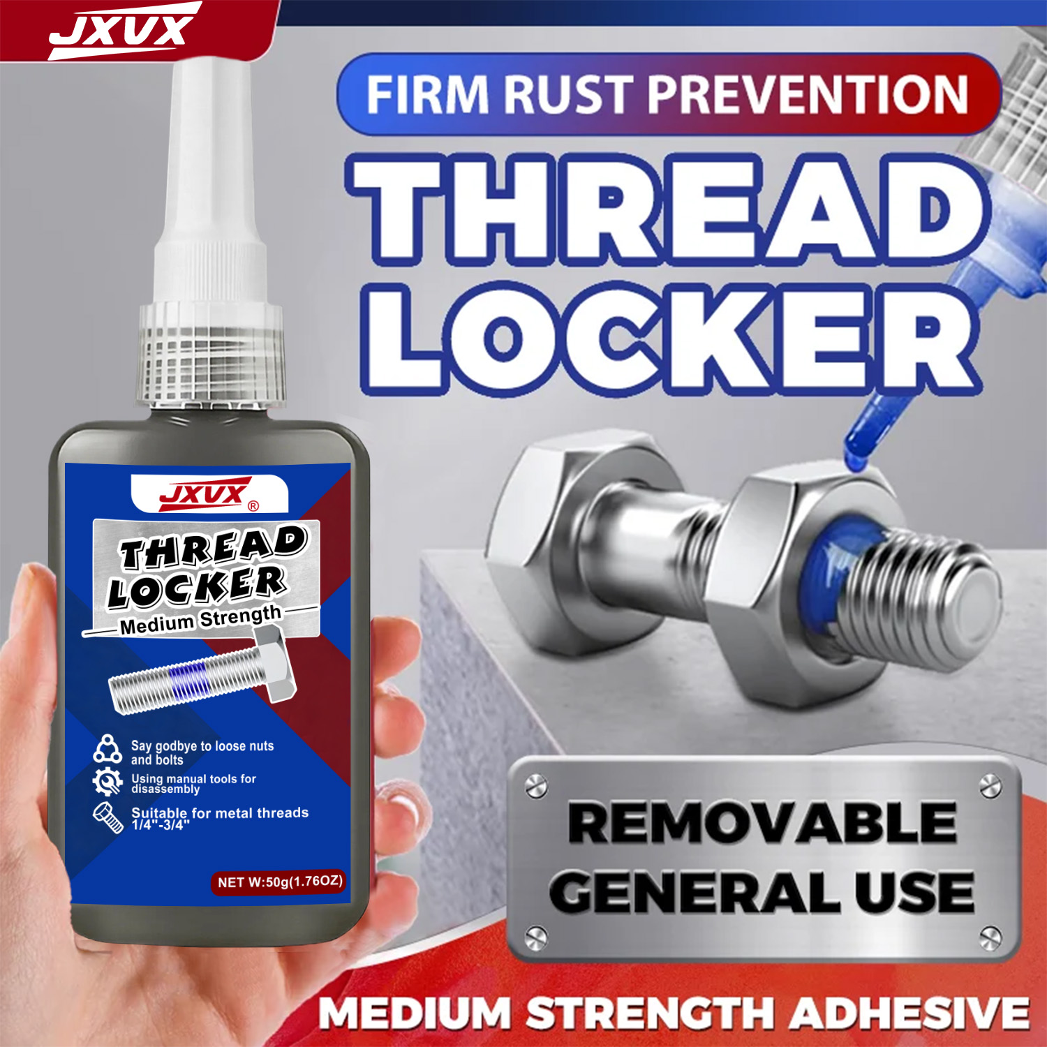 50ml Threadlocker 243 Blue Med - Locker Storage Metal ulasan dan harga