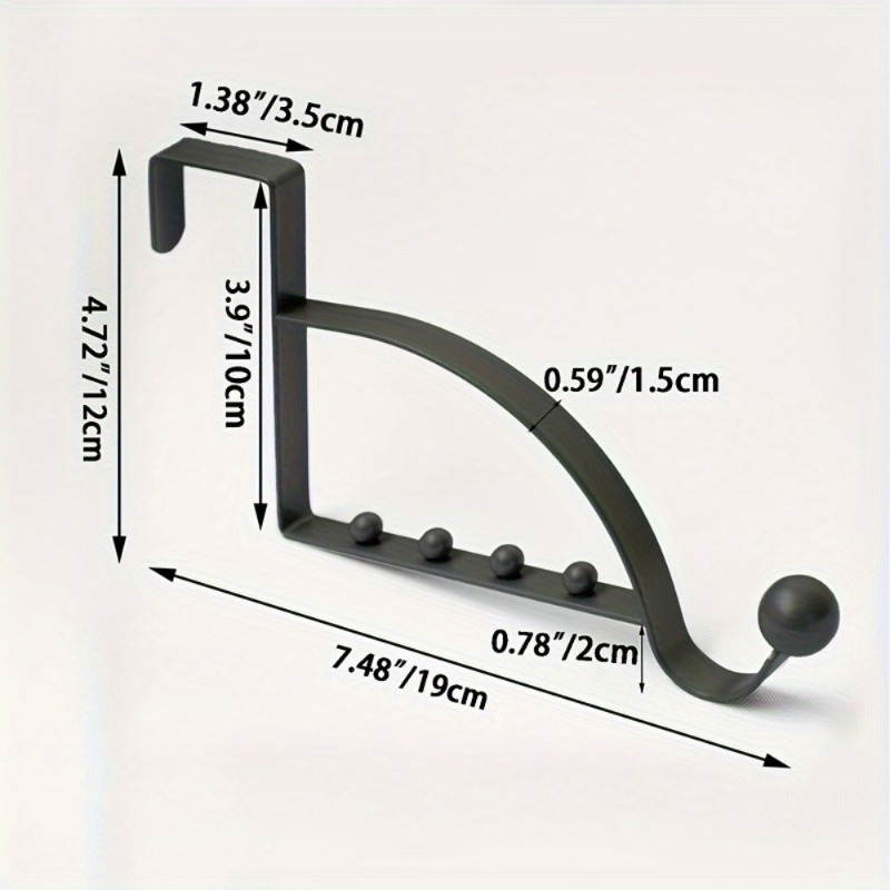 1PC Door Rear Hook Clothes Coa - Locker Storage Metal ulasan dan harga