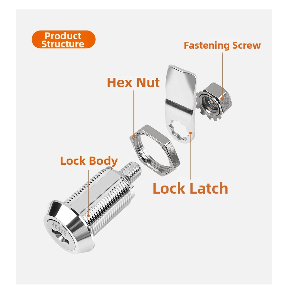 Cabinet Door Lock Made of Zinc - Locker Storage Metal ulasan dan harga