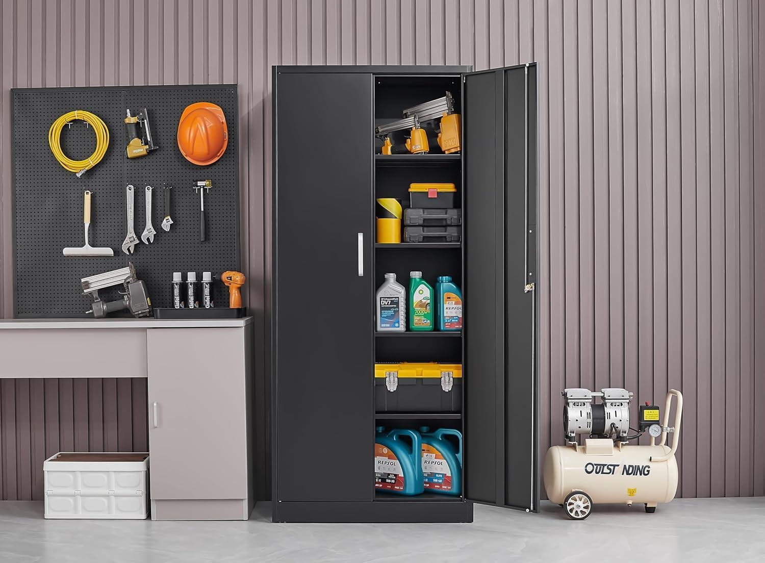 Metal Storage Cabinet With Adj - Locker Storage Metal ulasan dan harga