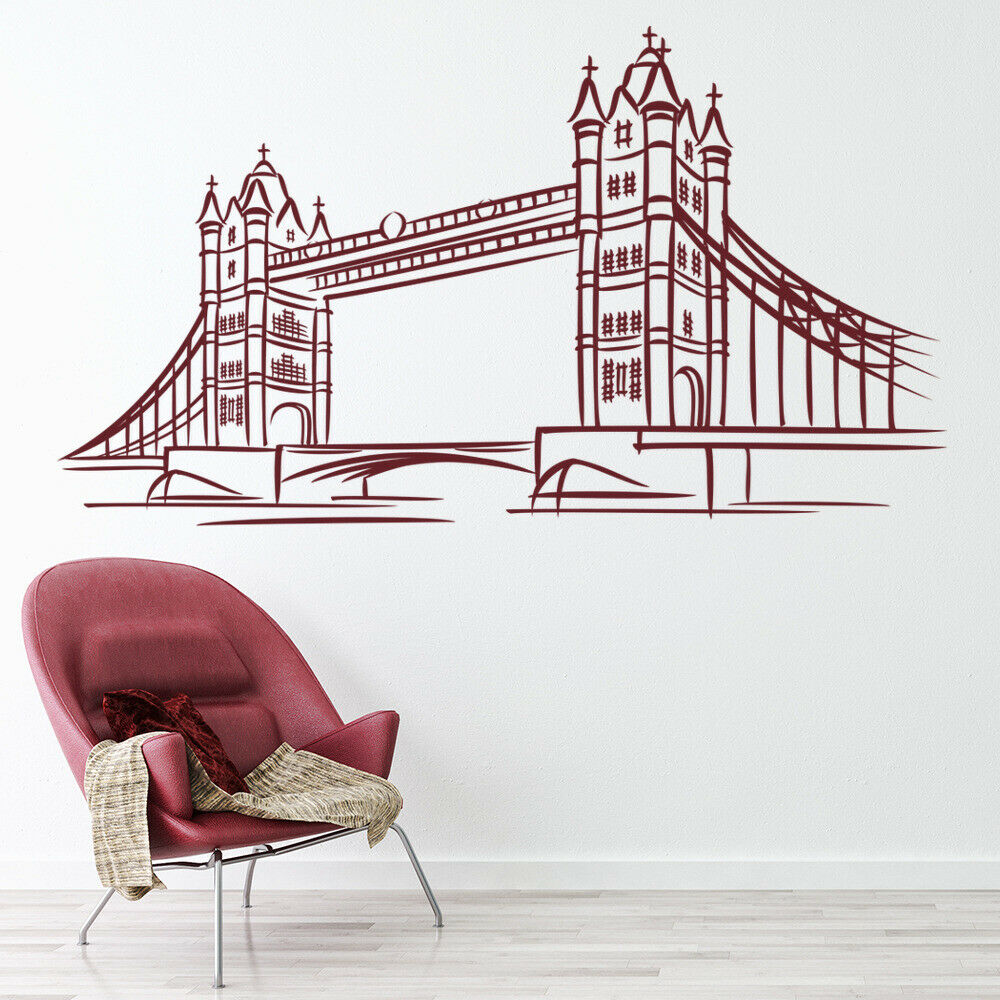Wall Sticker Tower Bridge of L - Office Furniture London ulasan dan harga